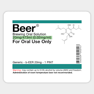 Brewing Oral Solution Sticker